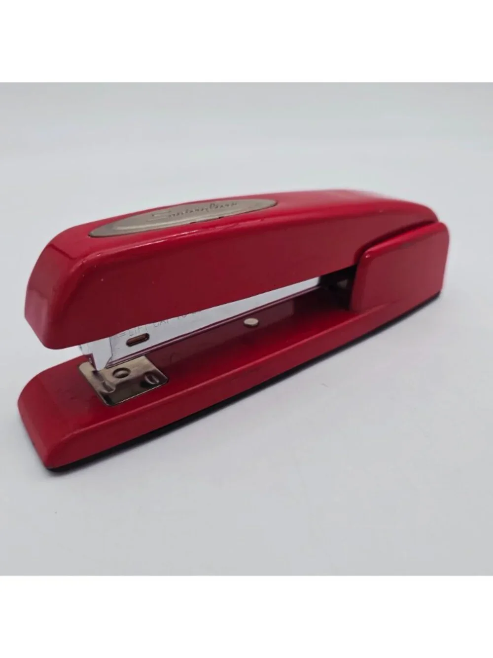 Swingline Red Desktop Stapler Vintage Metal Office Supply